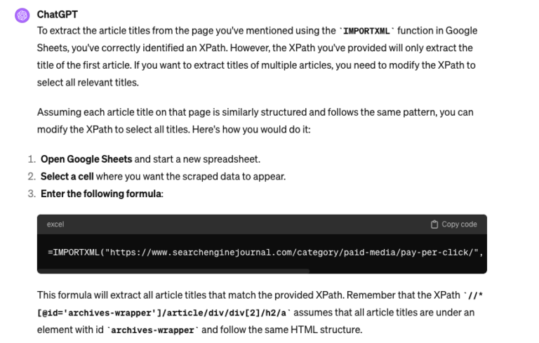 How To Use Google Sheets For Web Scraping With AI