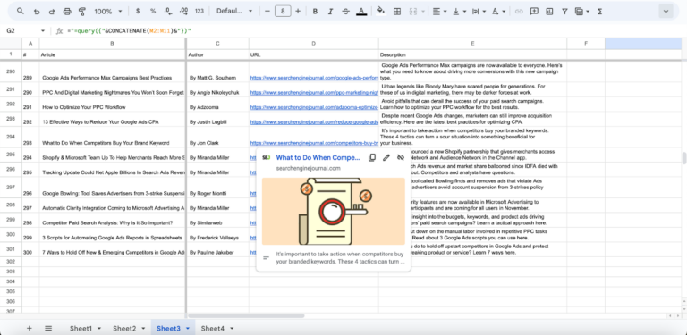 How To Use Google Sheets For Web Scraping With AI