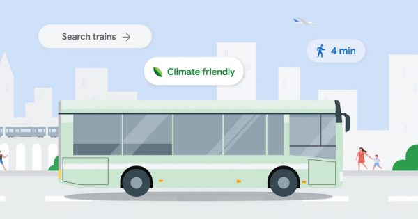 Поиск Google & Карты получают обновления для более экологичного путешествия