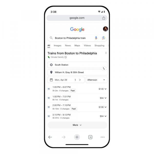 Google Search & Maps Get Upgrades For Greener Travel
