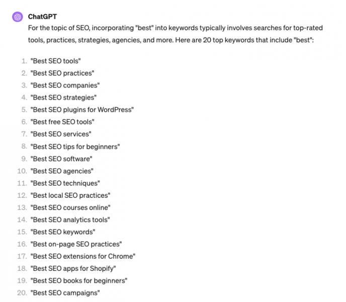 How To Use ChatGPT For Keyword Research