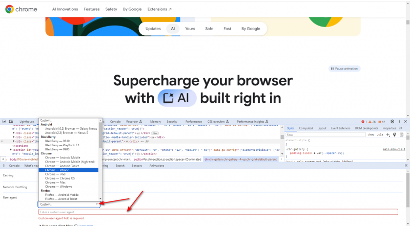 How to Change User-Agents in Chrome, Edge, Safari & Firefox