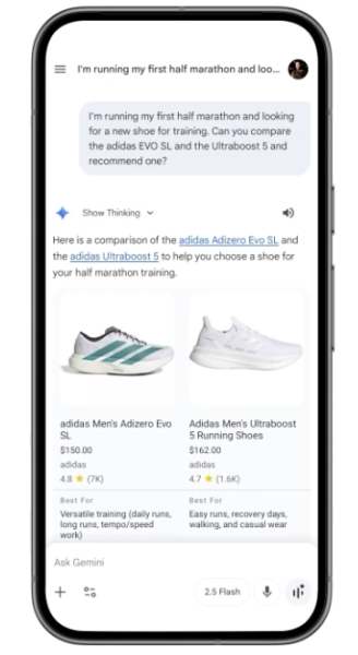 Google Adds AI Shopping Tools Across Search, Gemini