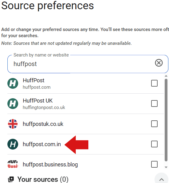 Google's Preferred Sources Tool Is Jammed With Spam
