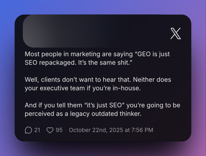 GEO Was Invented On Sand Hill Road