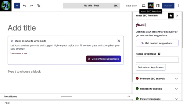 Упростите генерацию идей с помощью нового планировщика контента Yoast AI.