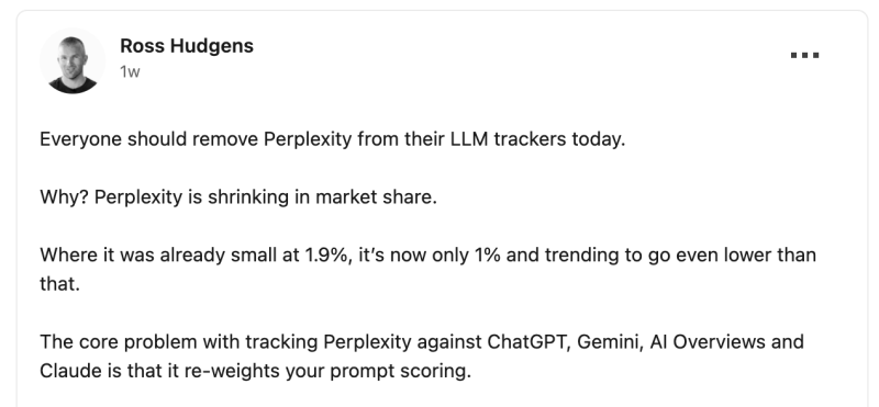 ChatGPT, Gemini & Claude Lead AI Visibility, Is It Time To Stop Tracking Perplexity?
